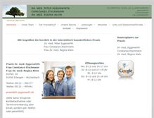Tablet Screenshot of dr-eggenwirth.de
